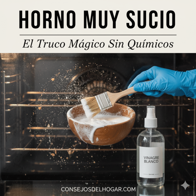 El truco mágico para limpiar el horno muy sucio (¡sin esfuerzo ni químicos!)