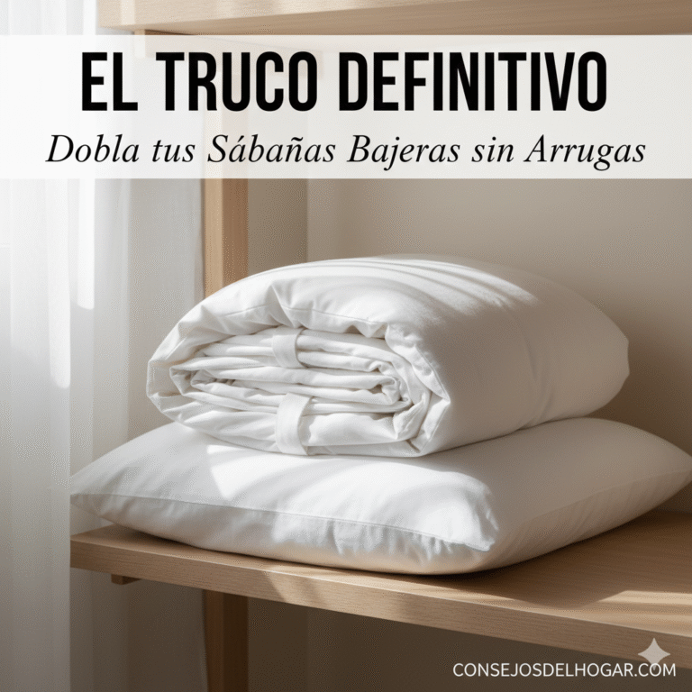 El truco definitivo para doblar sábanas bajeras